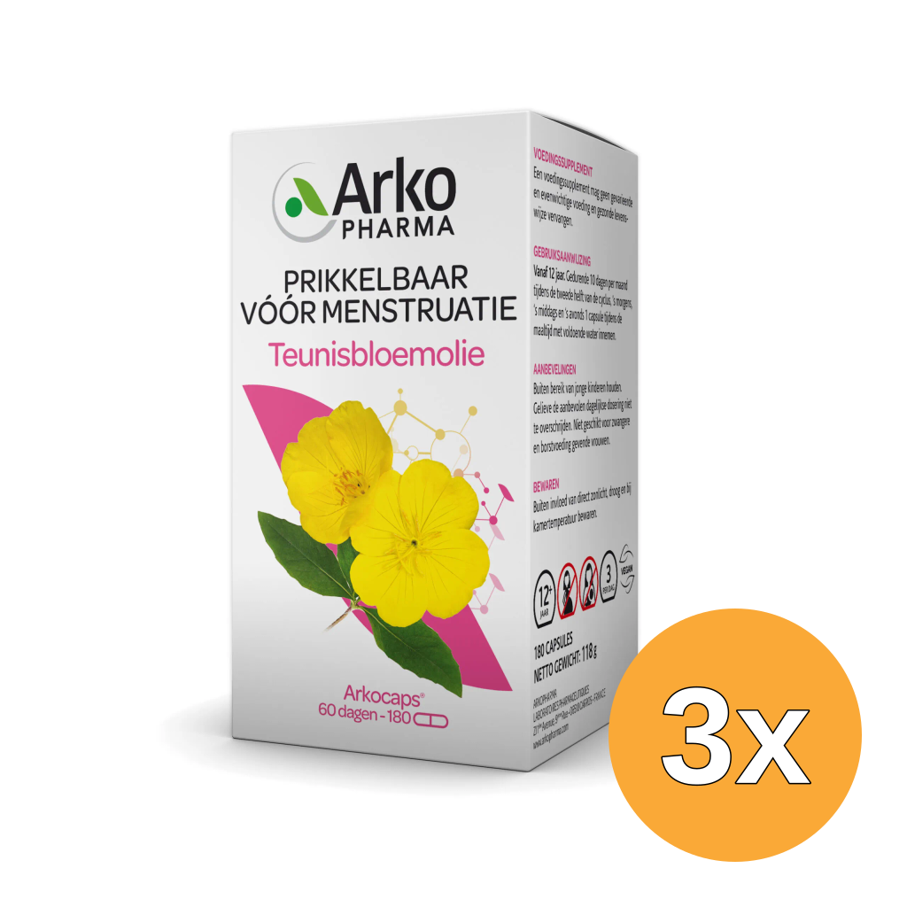 3x Arkocaps Teunisbloemolie (180 capsules)