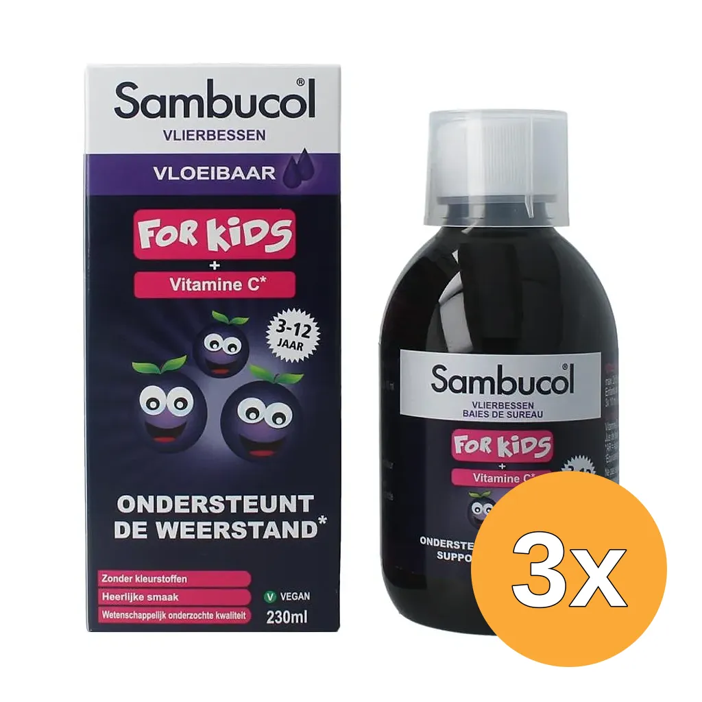 3x Sambucol Kids (230 ml)