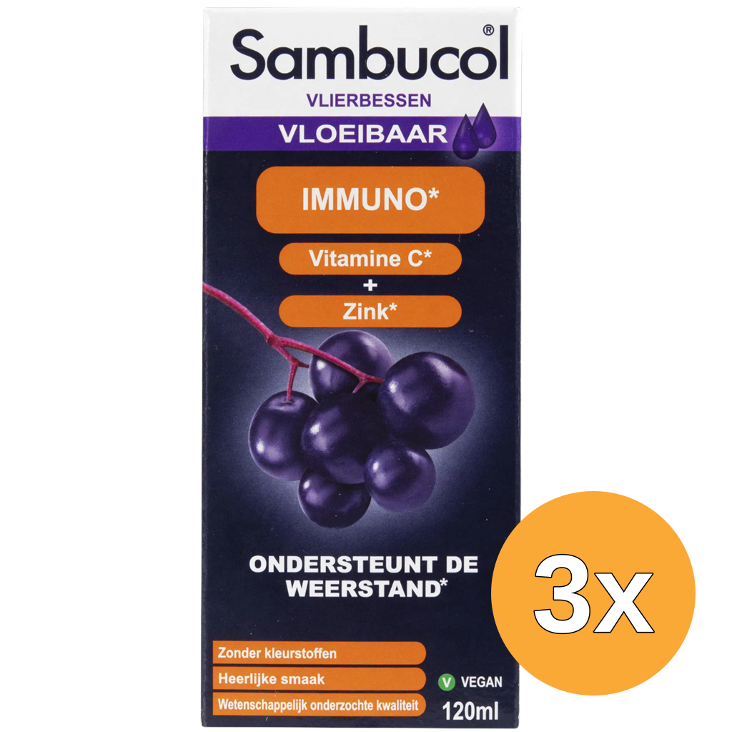 3x Sambucol Immuno (120 ml)