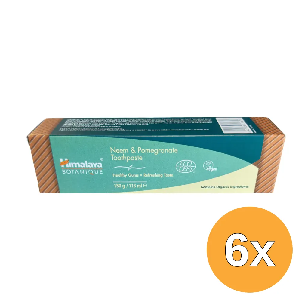 6x Himalaya Neem Pomegranate Tandpasta (150 gr)