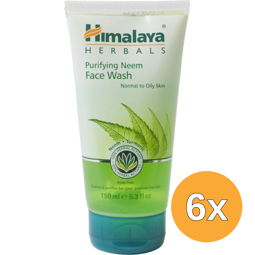 6x Himalaya Herbals purifying neem facewas (150 ml)