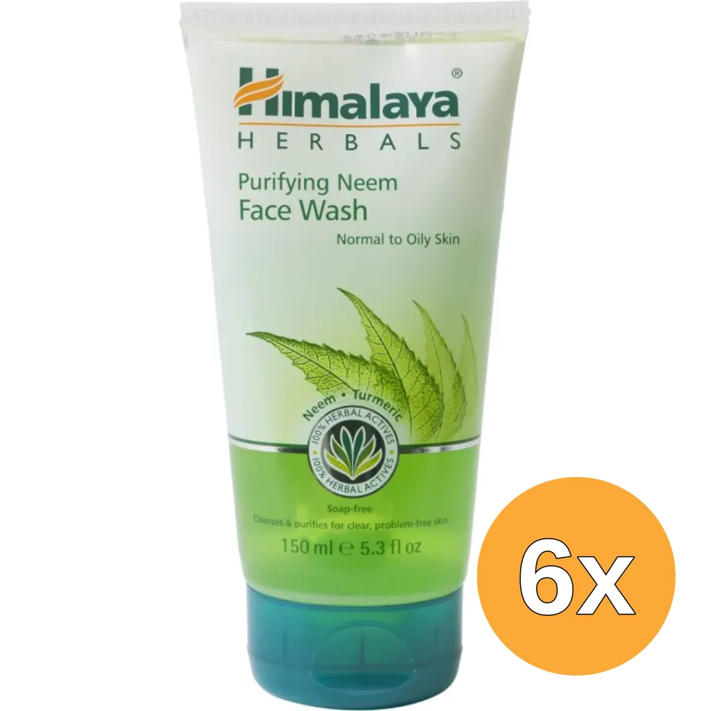 6x Himalaya Herbals purifying neem facewas (150 ml)