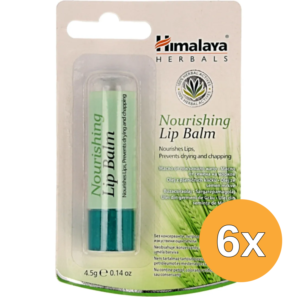 6x Himalaya Nourishing lipbalm (4,5 gr)