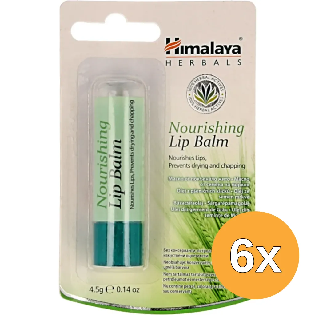 6x Himalaya Nourishing lipbalm (4,5 gr)