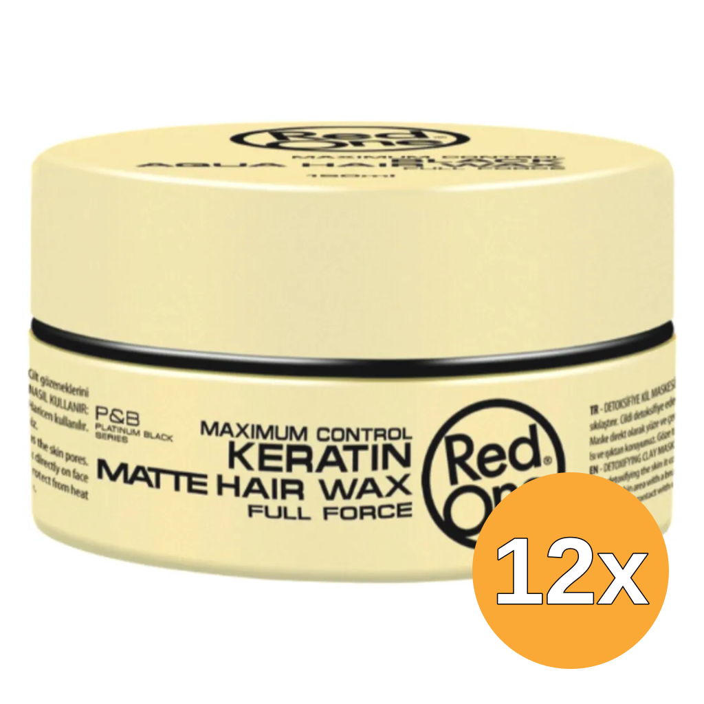 12x Red One Hairwax Keratin Matte (150 ml)