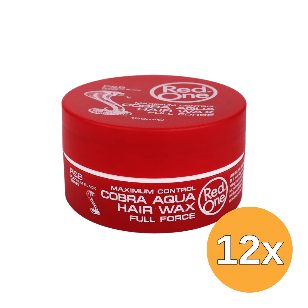 12x Red One Haarwax Aqua Cobra (150 ml)