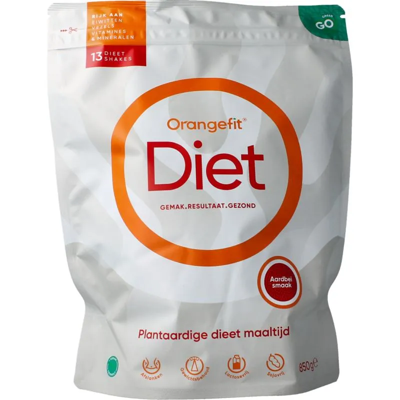 Orangefit Diet Aardbei (850 gr)