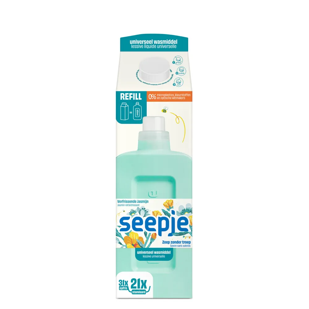 Seepje Wasmiddel Refill Pak Universeel (945 ml)