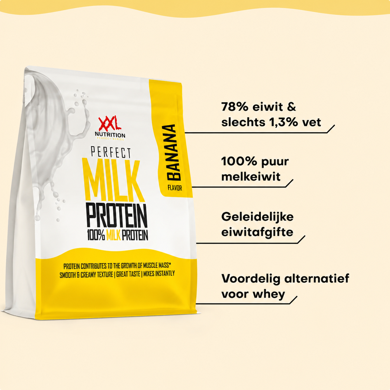 XXL Nutrition Perfect Milk Protein Banaan (300 gr)
