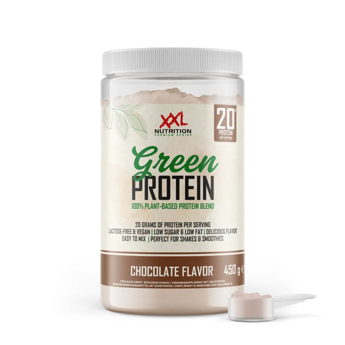 XXL Nutrition Green Protein - Chocolade (450 gr)
