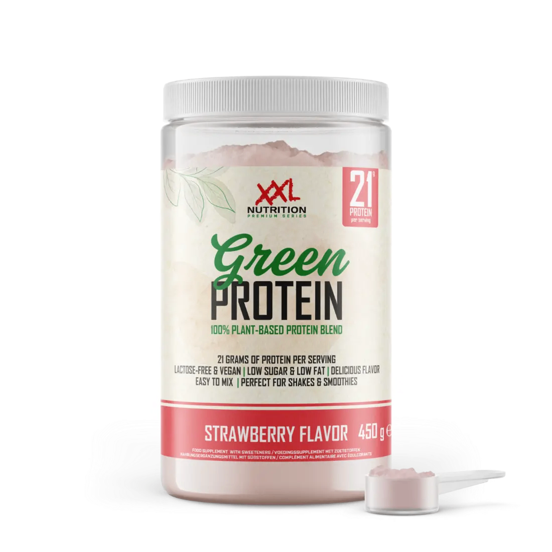 XXL Nutrition Green Protein - Aardbei (450 gr)