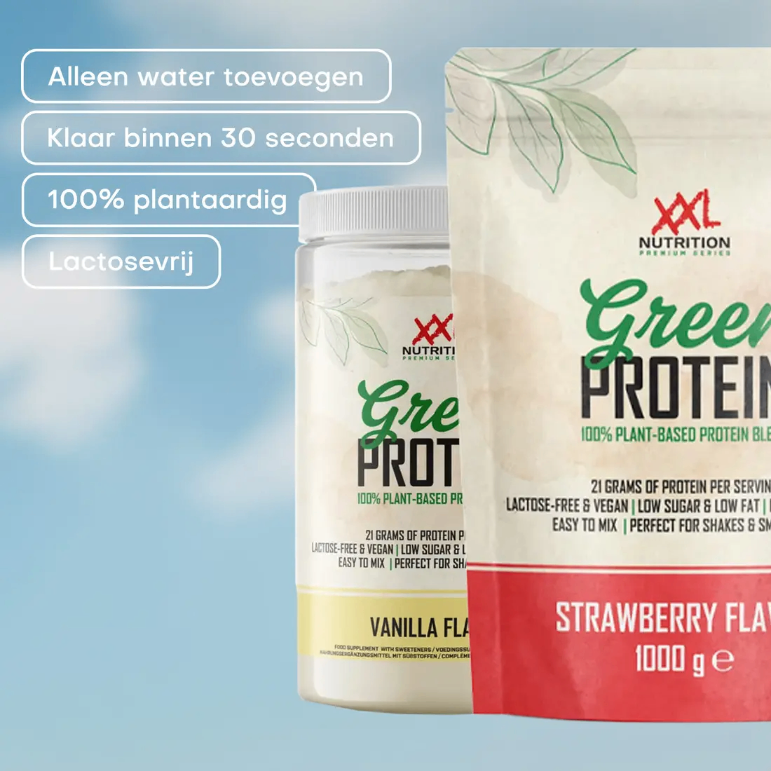 XXL Nutrition Green Protein - Aardbei (1000 gr) - image 3