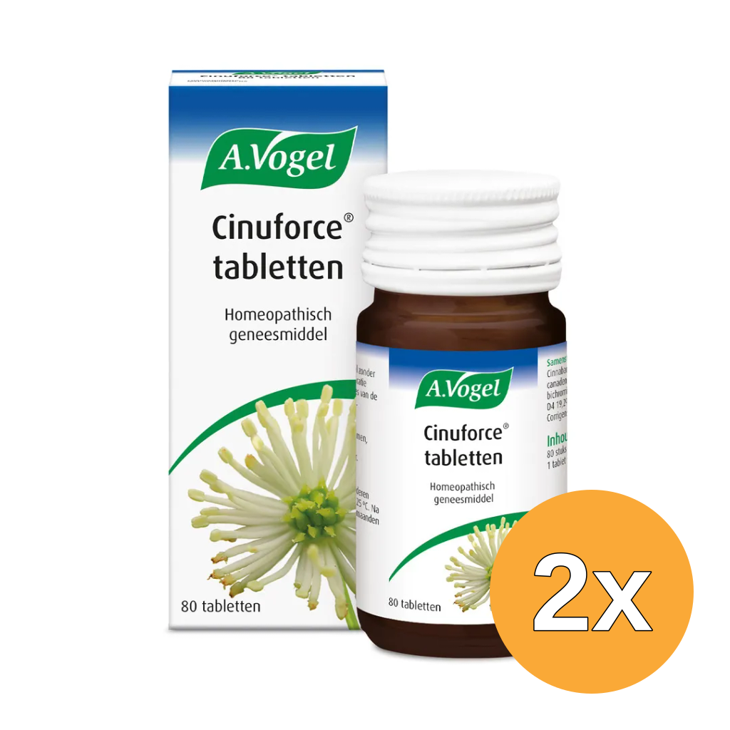 2x A.Vogel Cinuforce (80 tabletten)