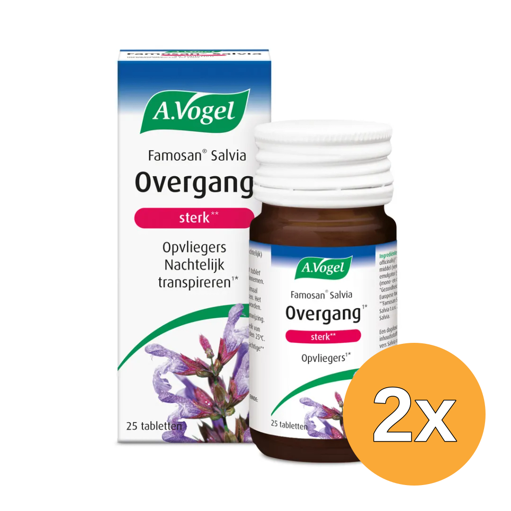 2x A.Vogel Famosan salvia overgang sterk (25 stuks)