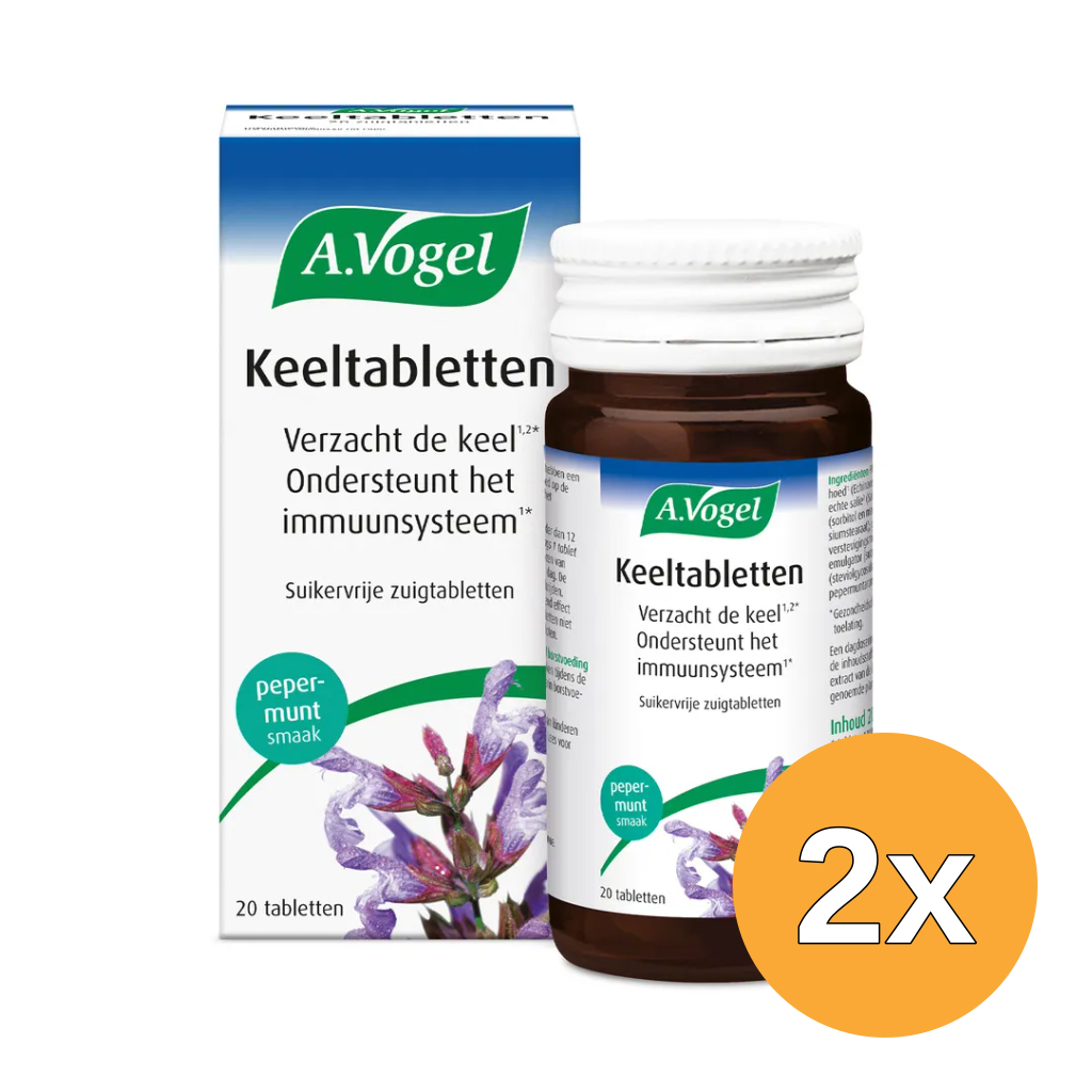 2x A.Vogel Keel (20 tabletten)