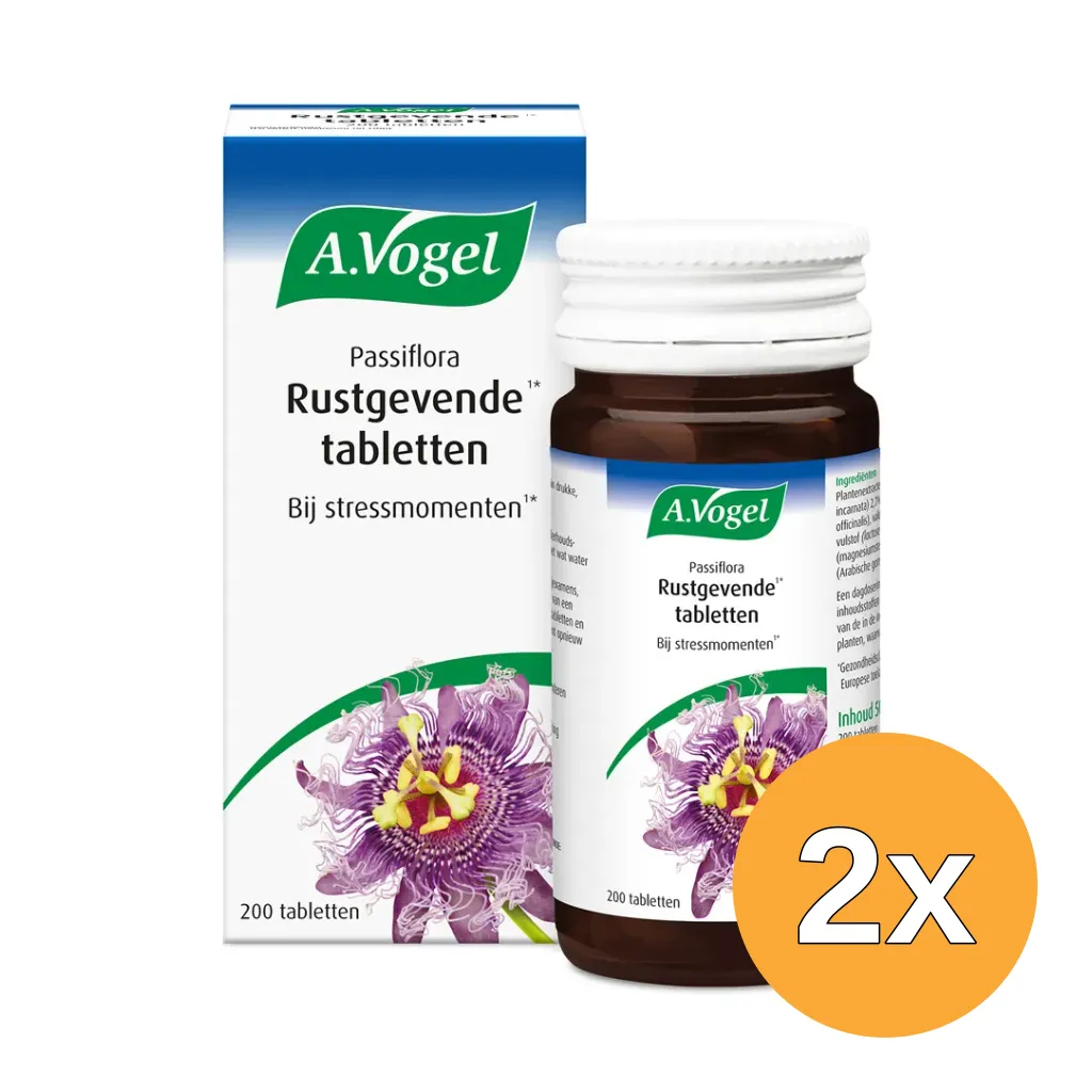 2x A.Vogel Passiflora rustgevend (200 tabletten)
