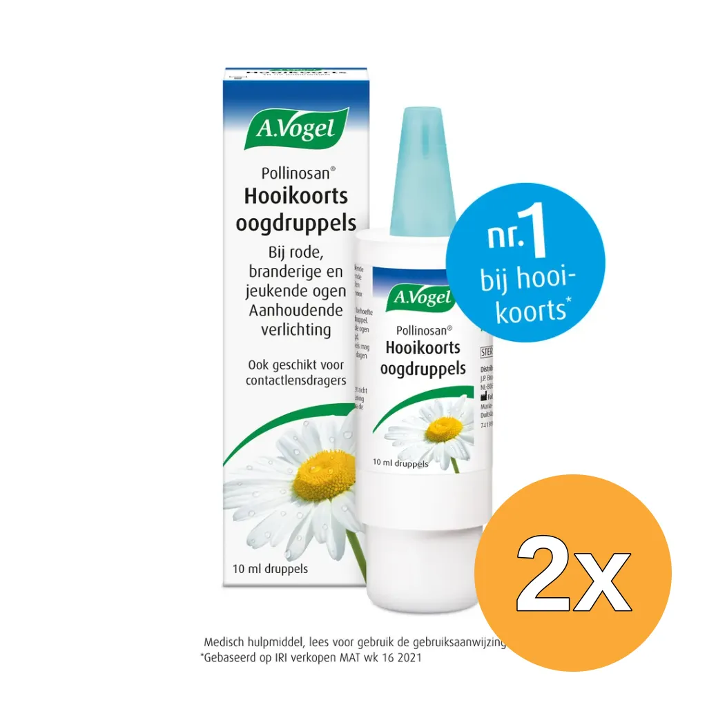 2x A.Vogel Pollinosan hooikoorts oogdruppels (10 ml)