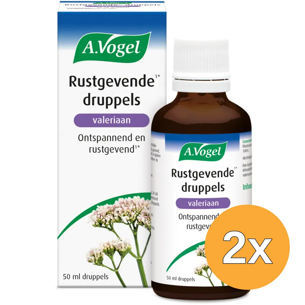 2x A.Vogel Rustgevende druppels valeriaan (50 ml)