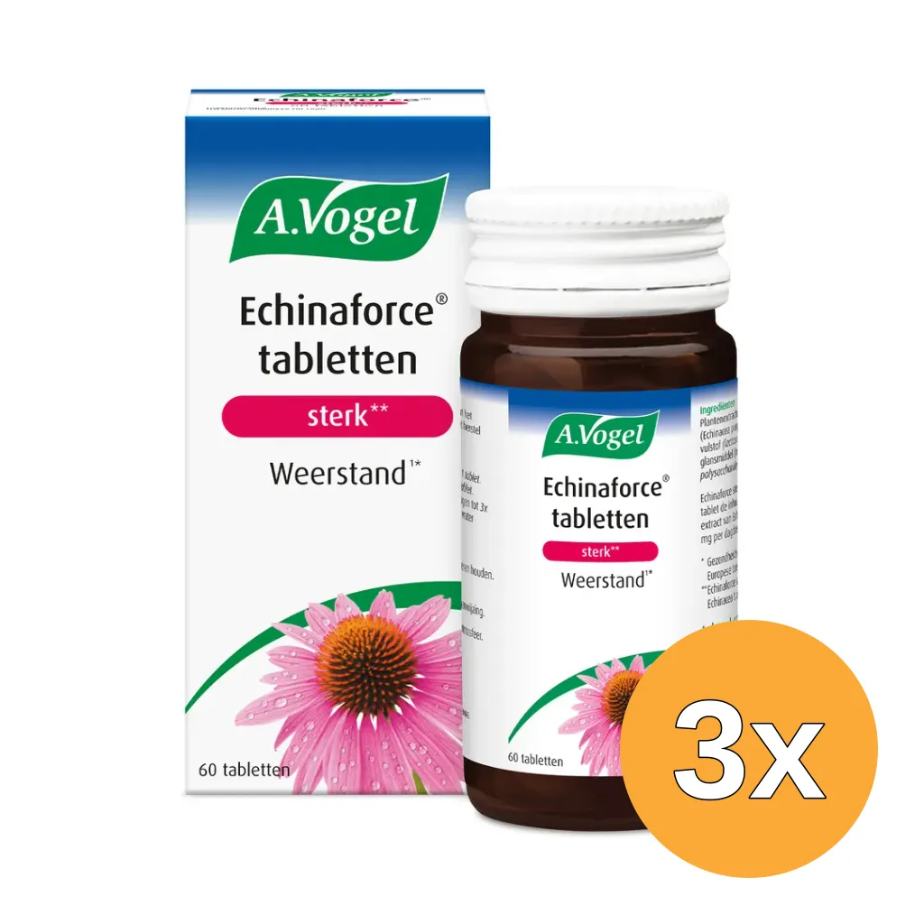 3x A.Vogel Echinaforce Sterk (60 Tabletten)