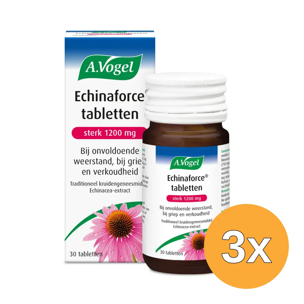 3x A.Vogel Echinaforce Sterk 1200mg (30 tabletten)