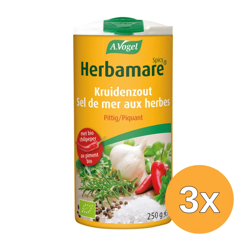 3x A.Vogel Herbamare Spicy Bio (250 gr)