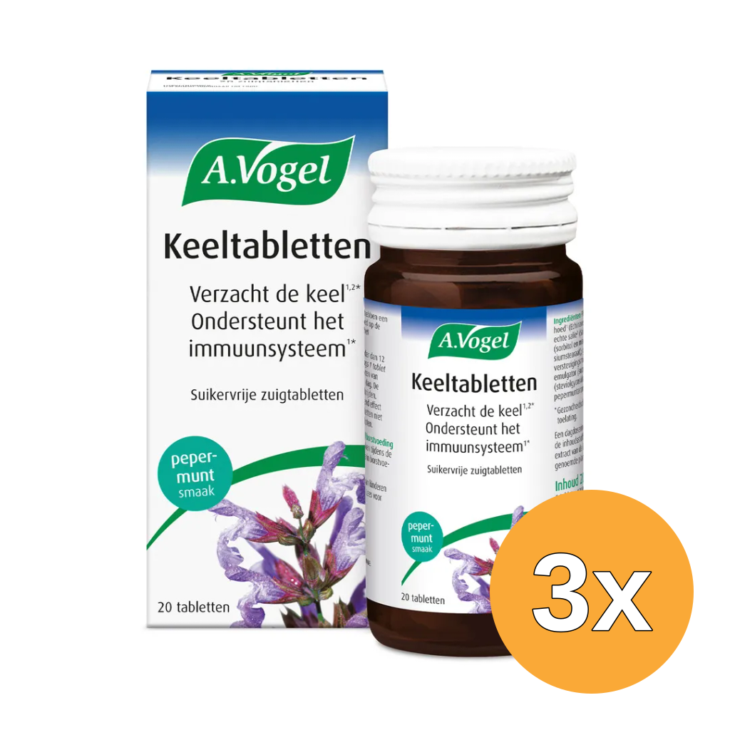 3x A.Vogel Keel (20 tabletten)