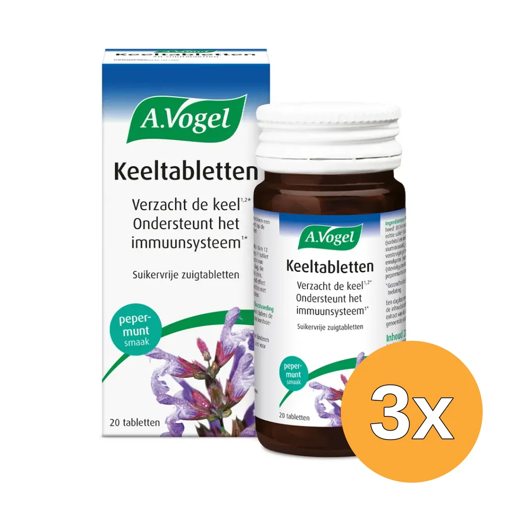 3x A.Vogel Keel (20 tabletten)