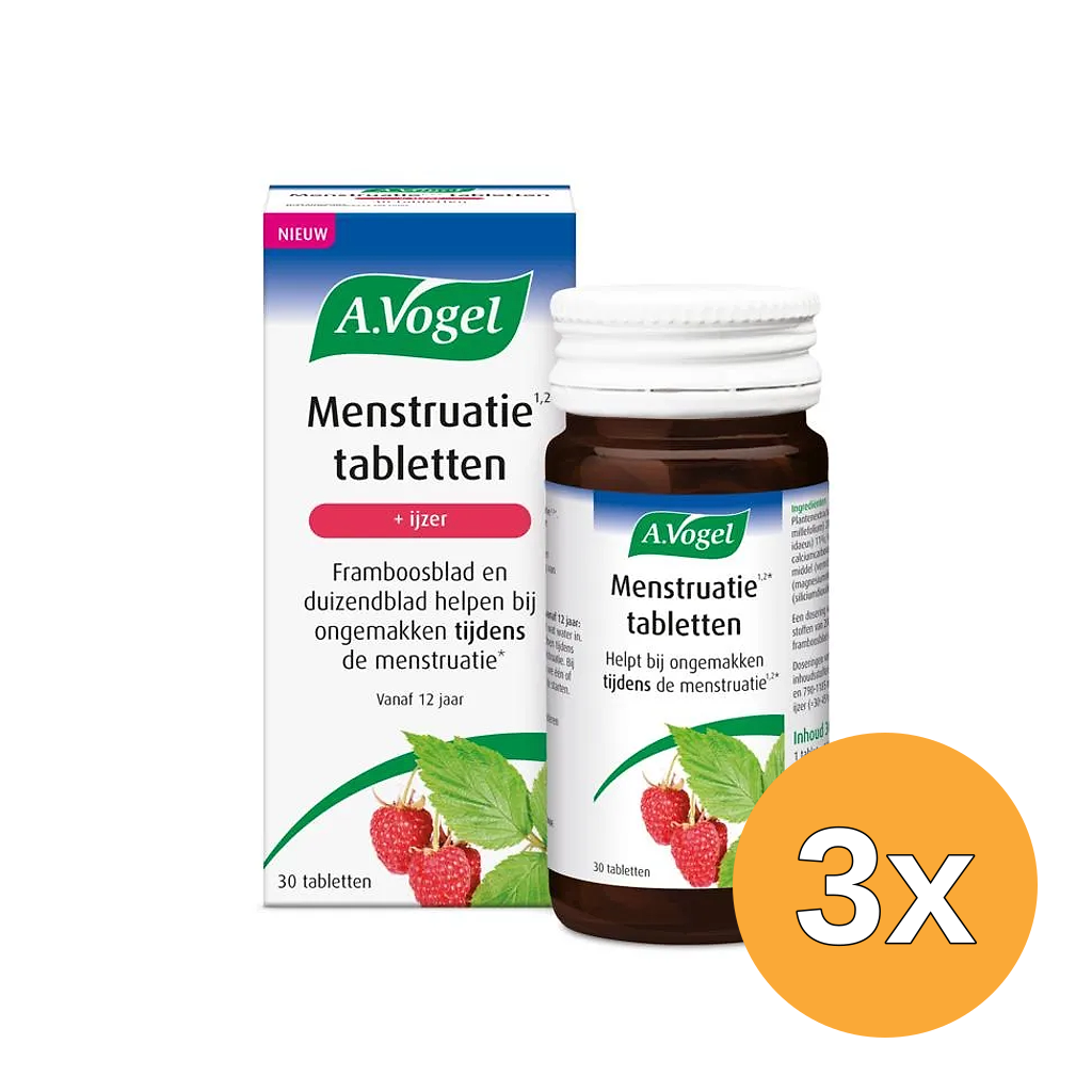 3x A.Vogel Menstruatie (30 tabletten)