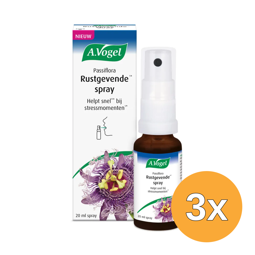 3x A.Vogel Passiflora rustgevende spray (20 ml)