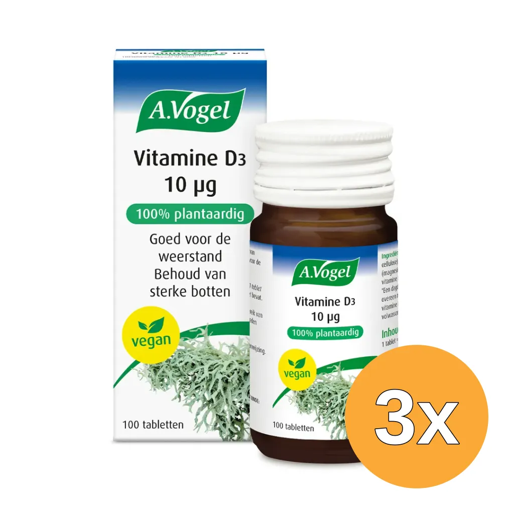 3x A.Vogel Vitamine D3 10ug (100 tabletten)