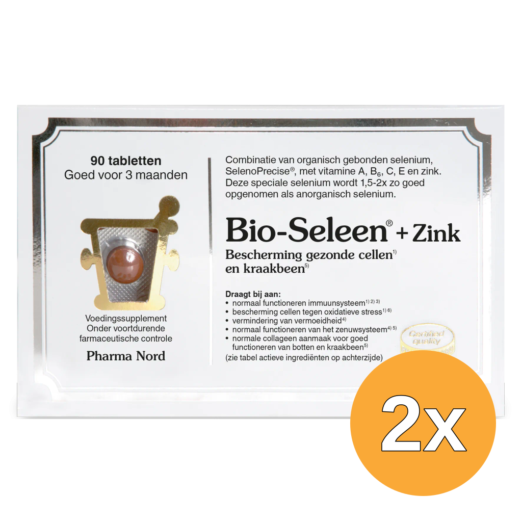 2x Pharma Nord Bio-Seleen + Zink (90 tabletten)