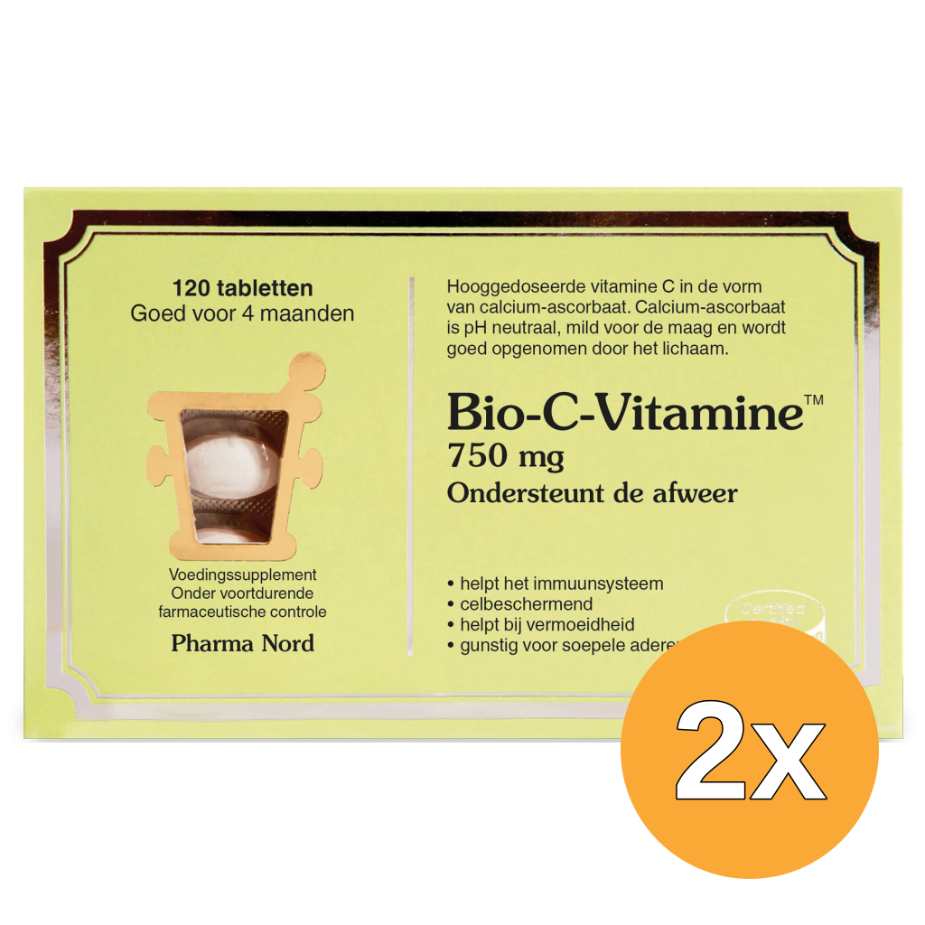 2x Pharma Nord Bio C Vitamine (120 tabletten)