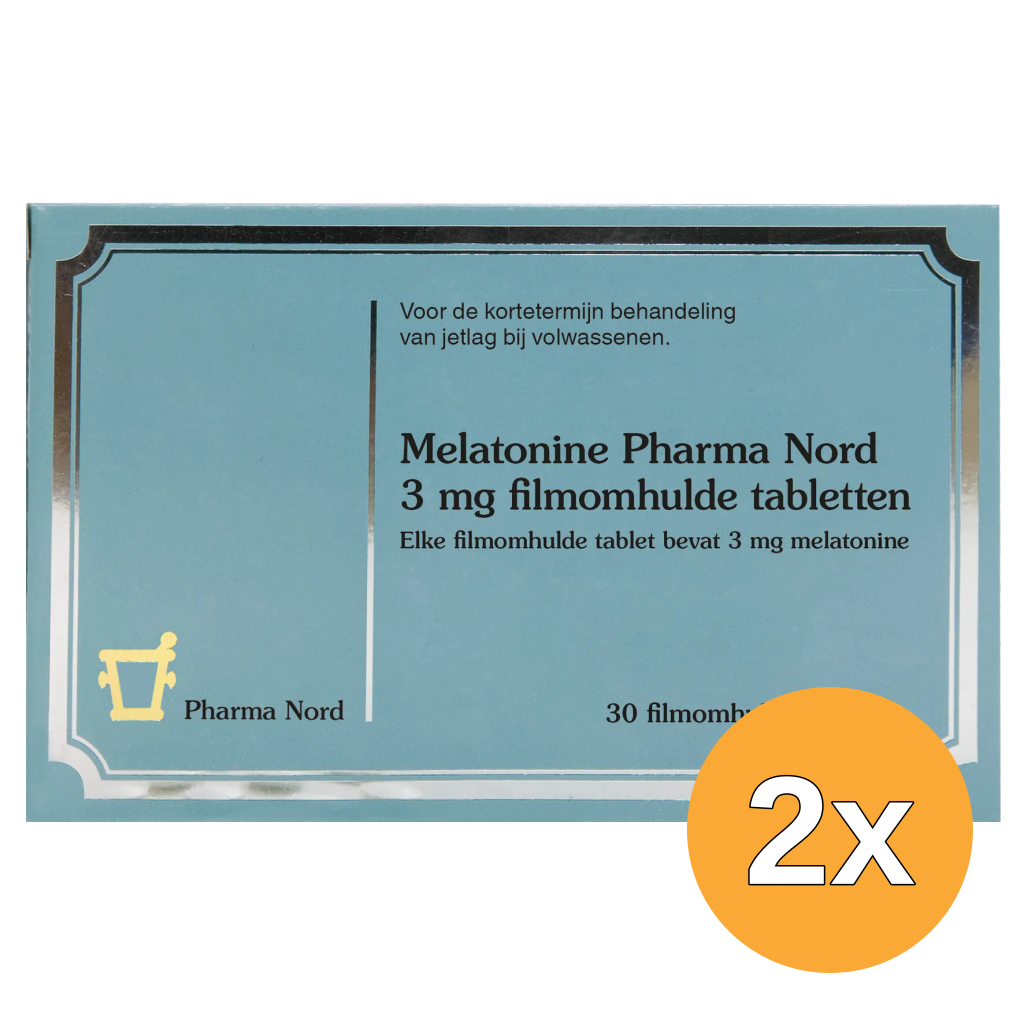 2x Pharma Nord Melatonine 3mg (30 tabletten)