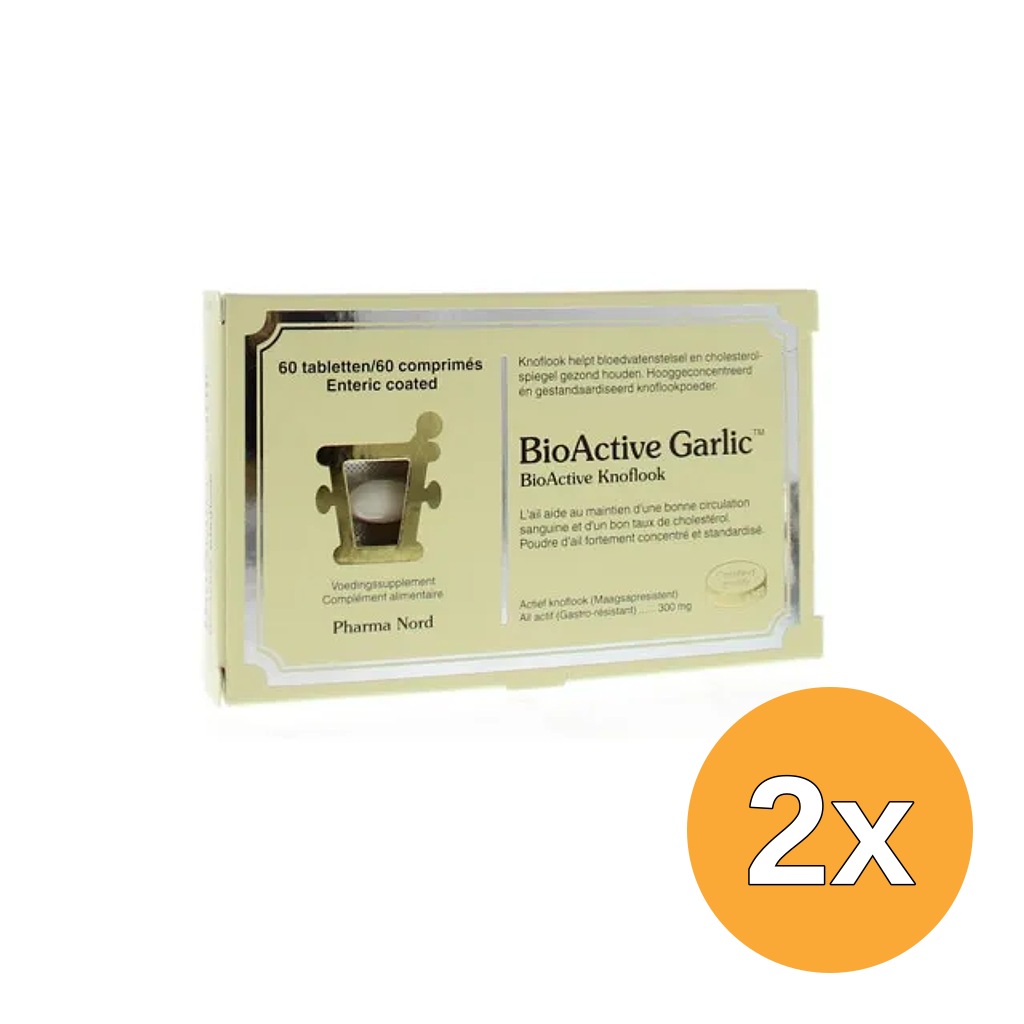 2x Pharma Nord Bio Active Knoflook (60 tabletten)