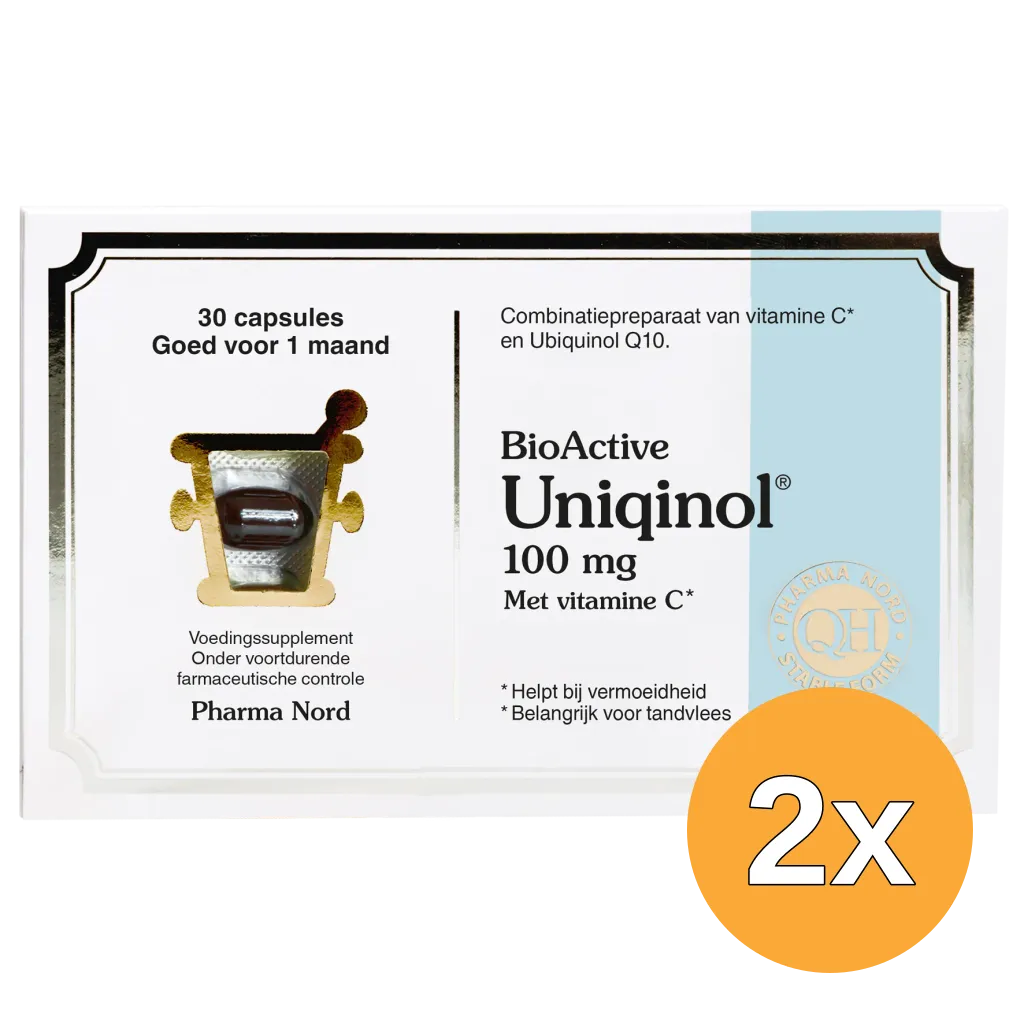 2x Pharma Nord Bio Active Uniquinol Q10 100mg (30 capsules)