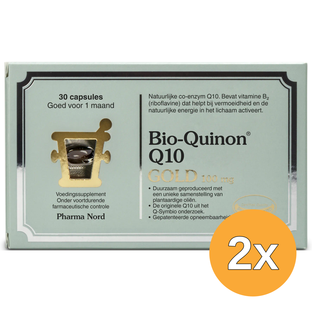 2x Pharma Nord Bio Quinon Q10 Gold 100mg (30 capsules)