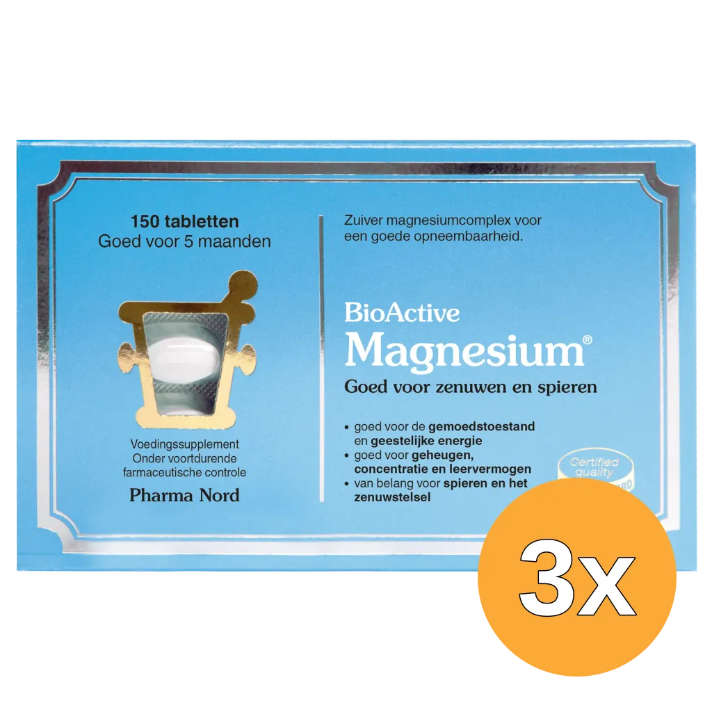 3x Pharma Nord BioActive Magnesium (150 tabletten)