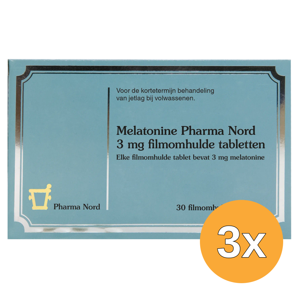3x Pharma Nord Melatonine 3mg (30 tabletten)