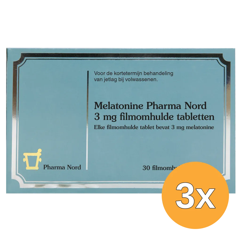 3x Pharma Nord Melatonine 3mg (30 tabletten)
