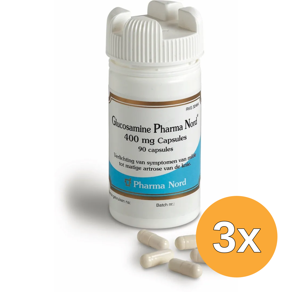 3x Pharma Nord Glucosamine 400 (90 capsules)
