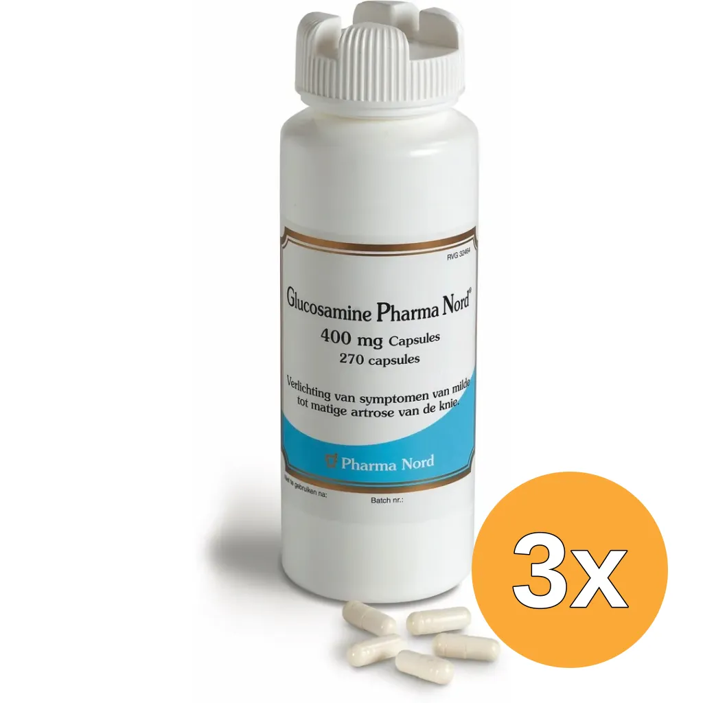 3x Pharma Nord Glucosamine 400 (270 capsules)