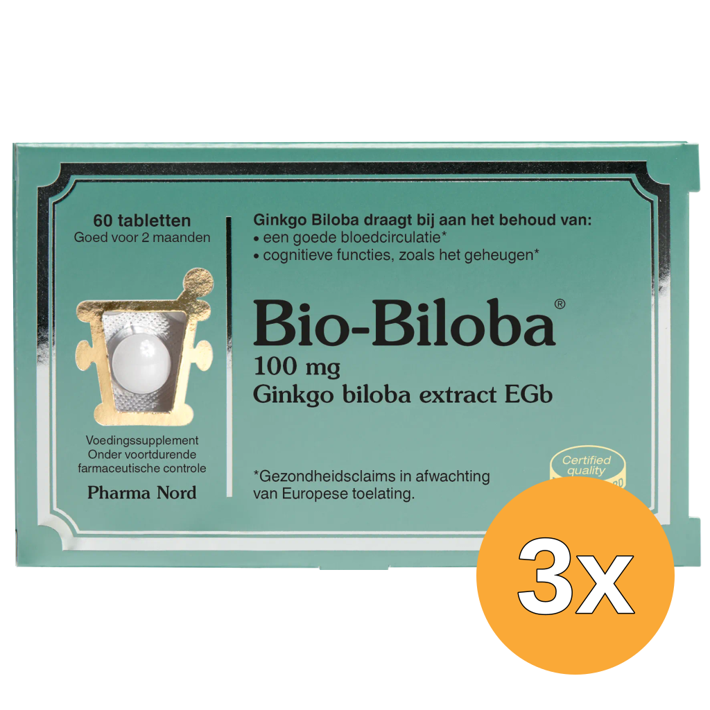 3x Pharma Nord Bio Biloba (60 tabletten)