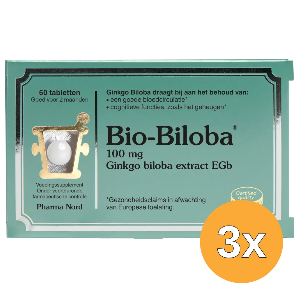 3x Pharma Nord Bio Biloba (60 tabletten)