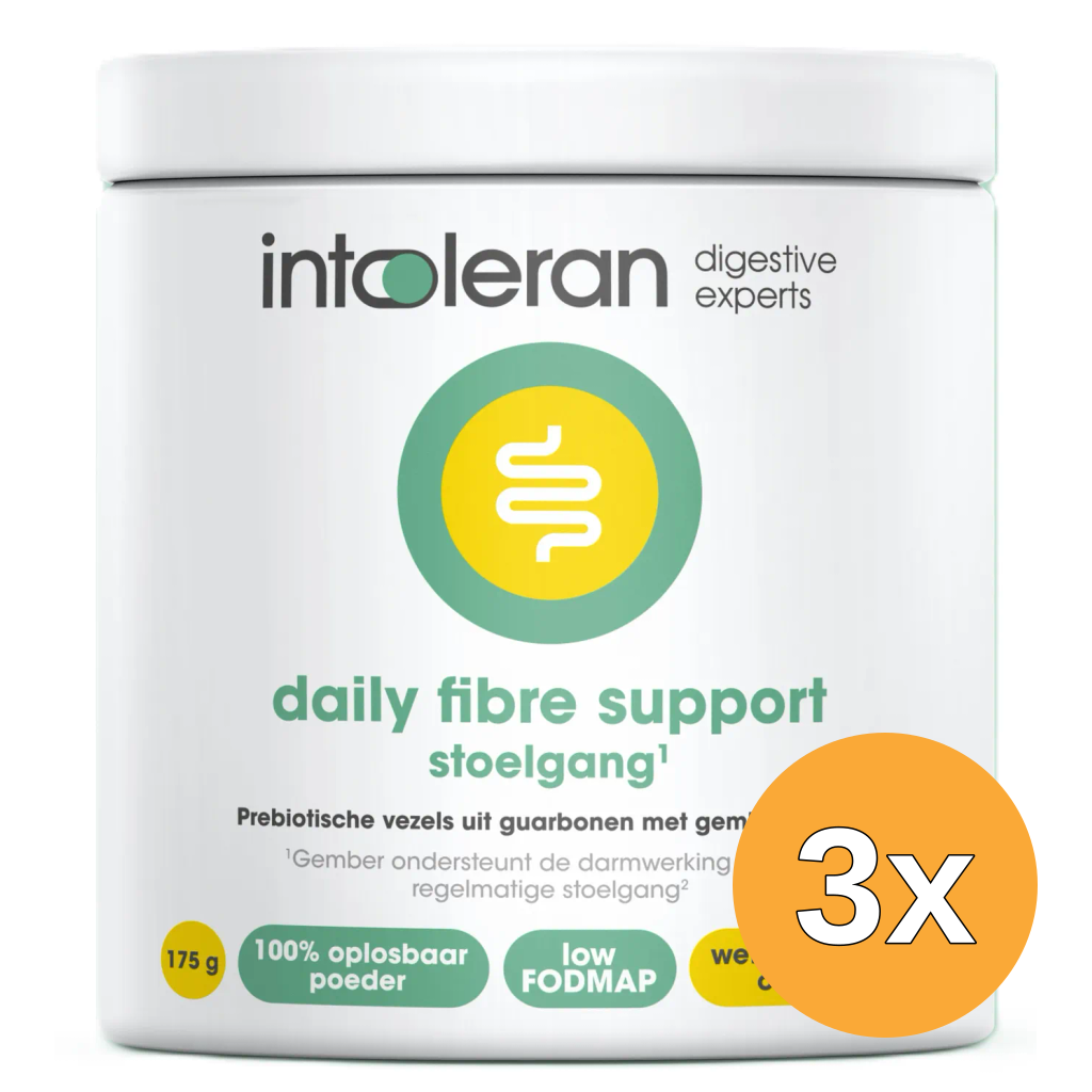 3x Intoleran Fibre Support Stoelgang Poeder (175 gr)