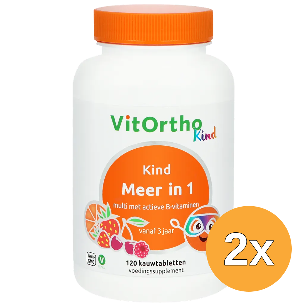 2x Vitortho Meer in 1 Kind (120 kauwtabletten)