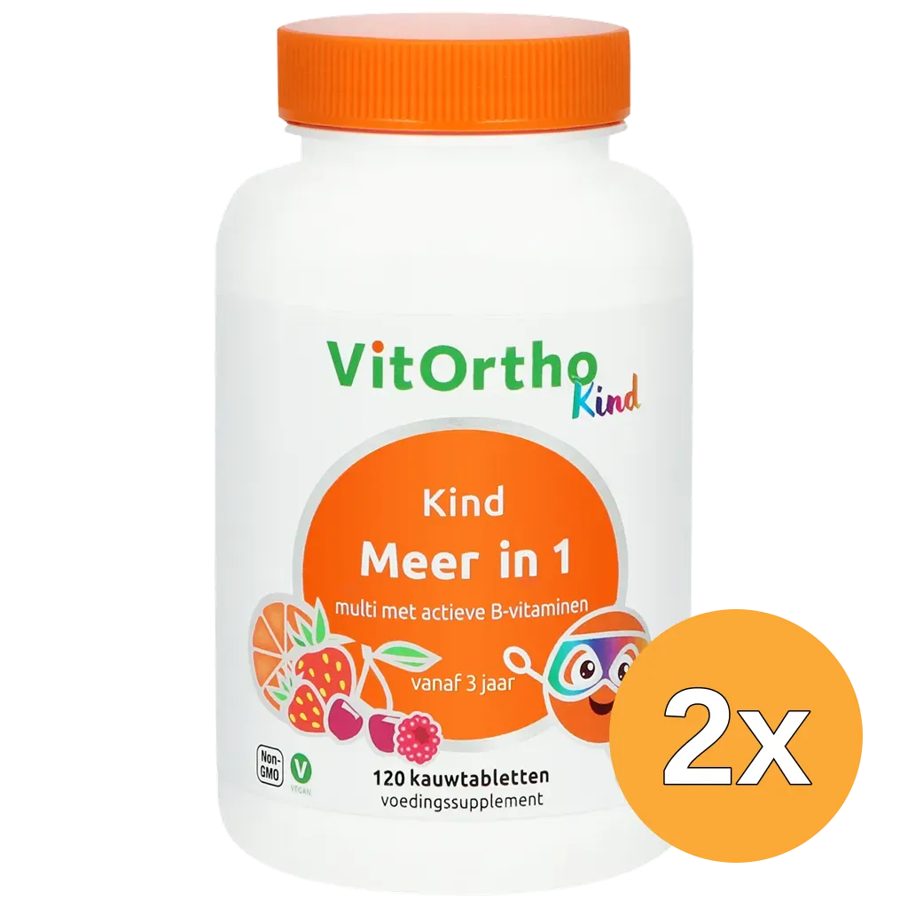 2x Vitortho Meer in 1 Kind (120 kauwtabletten)