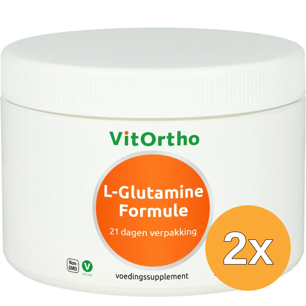 2x VitOrtho L-Glutamine formule (105 gr)
