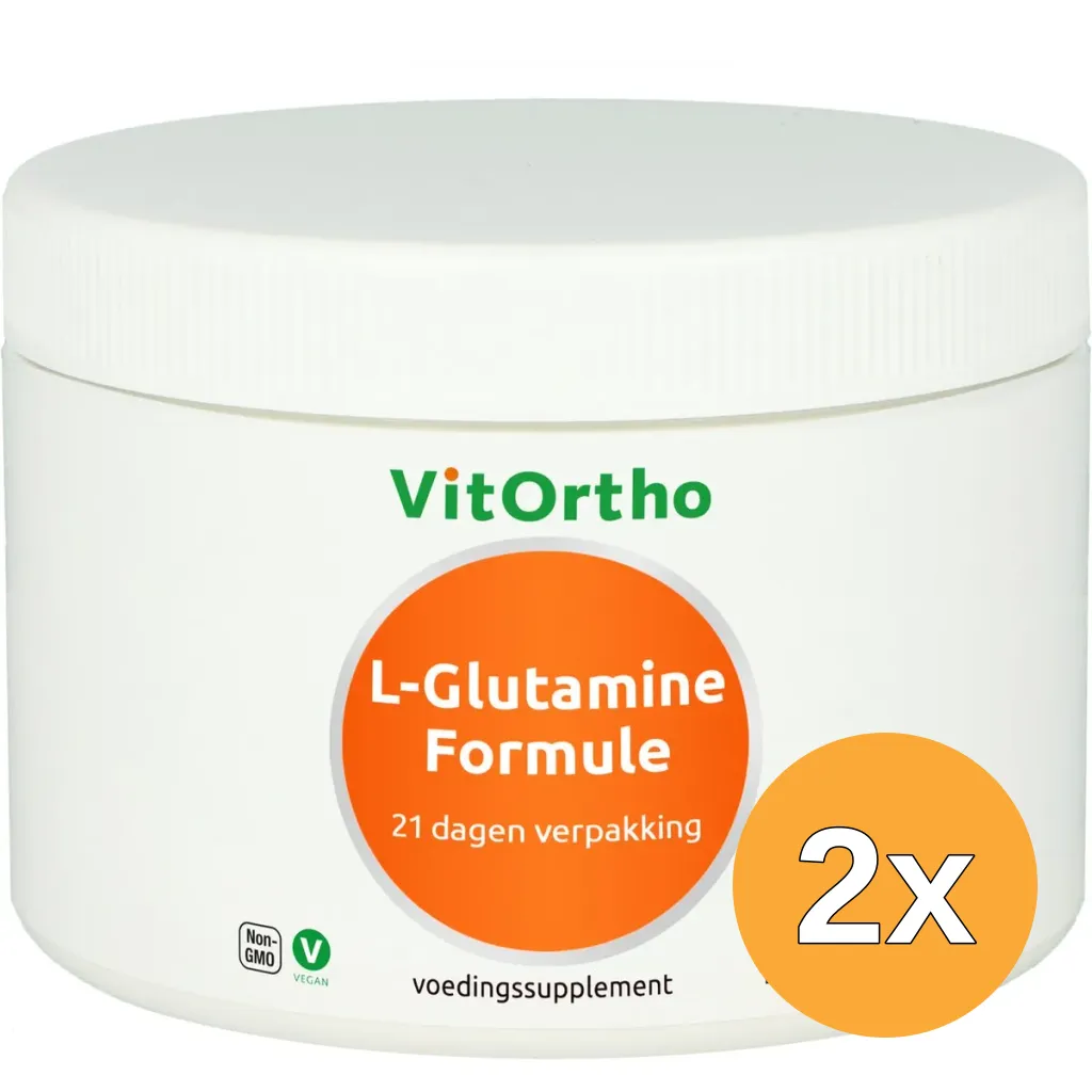 2x VitOrtho L-Glutamine formule (105 gr)
