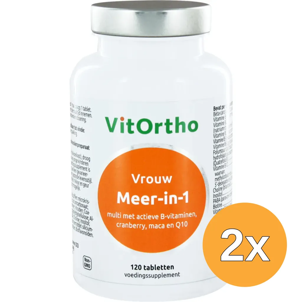 2x VitOrtho Meer in 1 vrouw (120 tabletten)