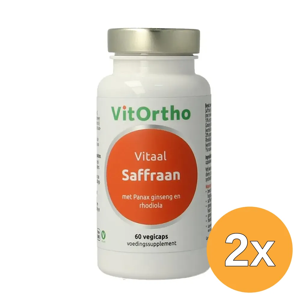 2x Vitortho Saffraan Vitaal (60 vega capsules)
